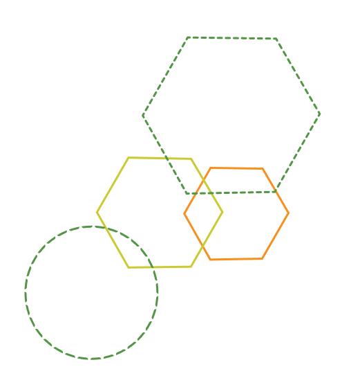 images d'hexagones